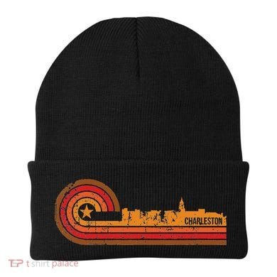 Retro Charleston Charleston Sc Skyline Beanie