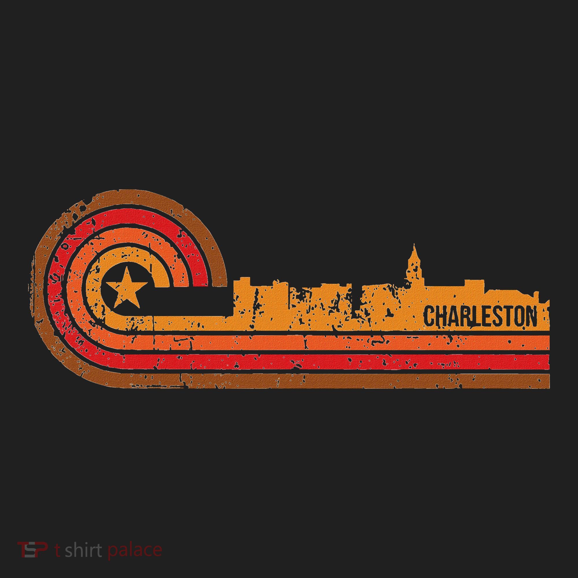 Retro Charleston Charleston Sc Skyline Beanie