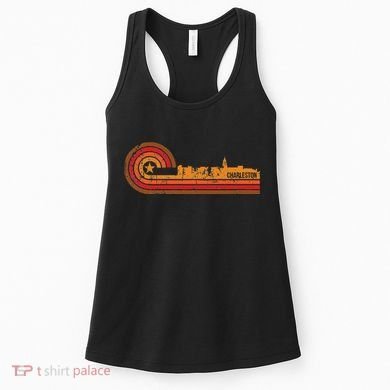 Retro Charleston Charleston Sc Skyline Women's Tank Top