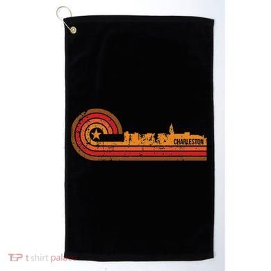 Retro Charleston Charleston Sc Skyline Golf Towel