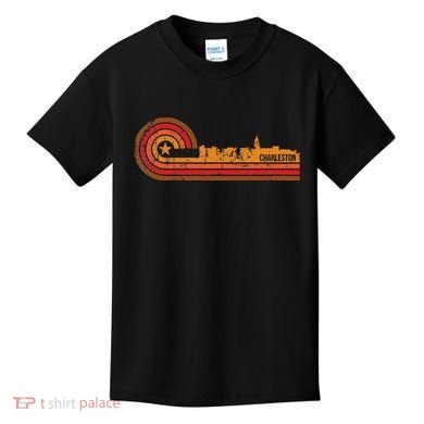 Retro Charleston Charleston Sc Skyline Kids T-Shirt