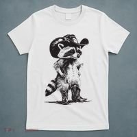 Raccoon Cowboy Cowgirl Trash Panda Western Country T-Shirt thumb 5
