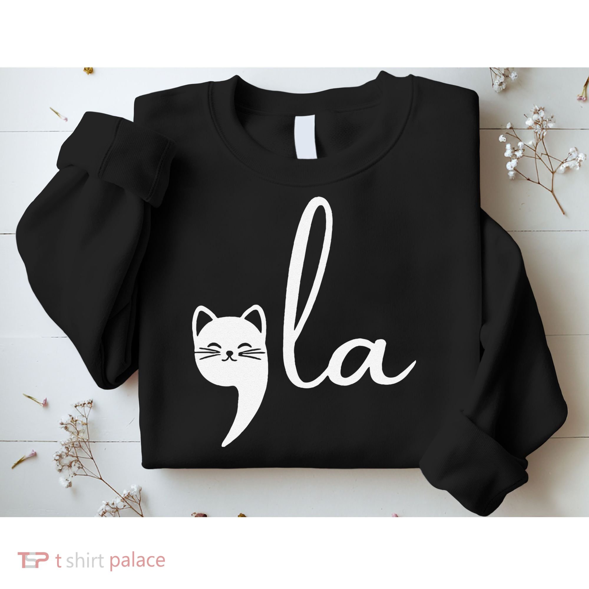 Retro Cat Comma La Kamala Harris For President 2024 Election Sweatshirt