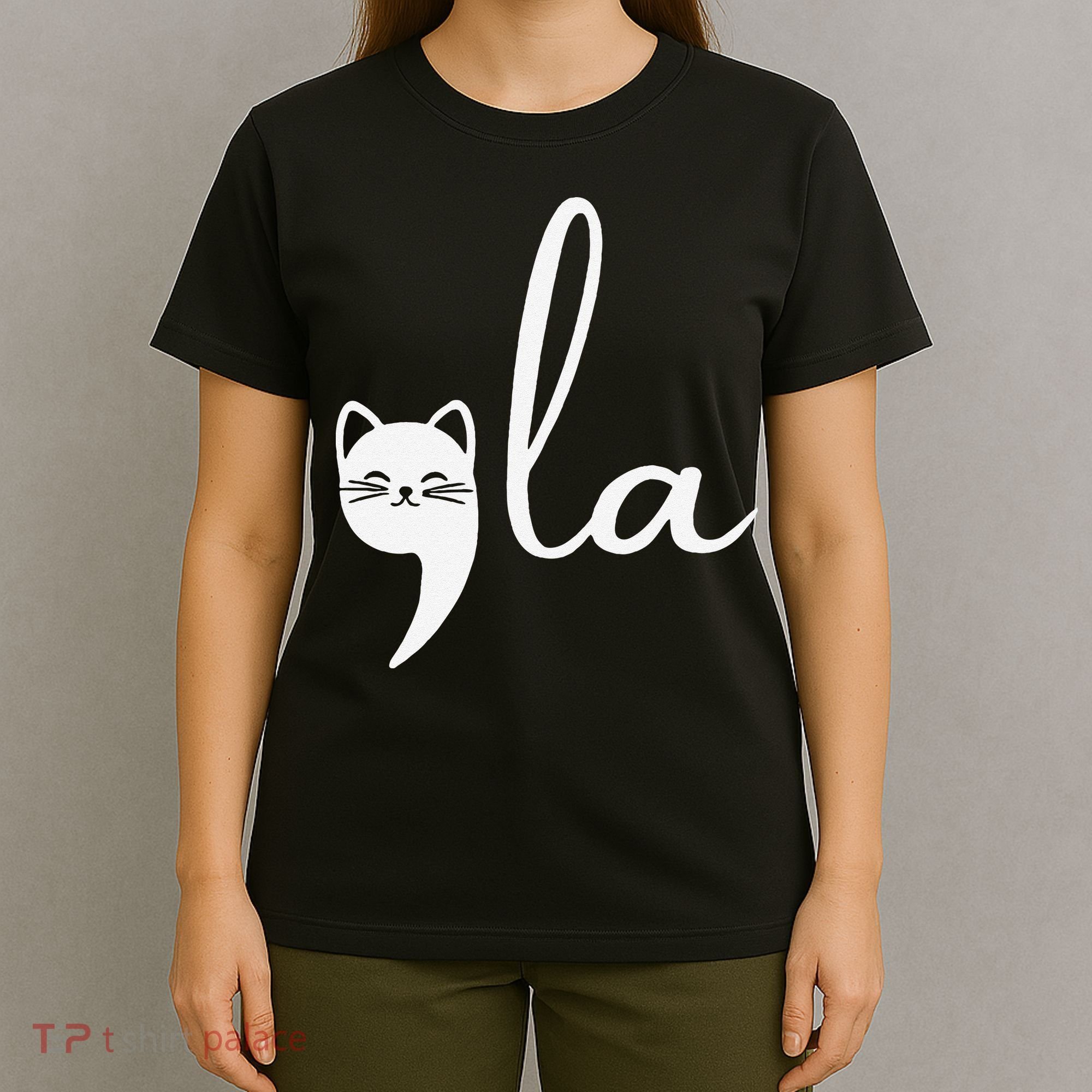 Retro Cat Comma La Kamala Harris For President 2024 Election T-Shirt