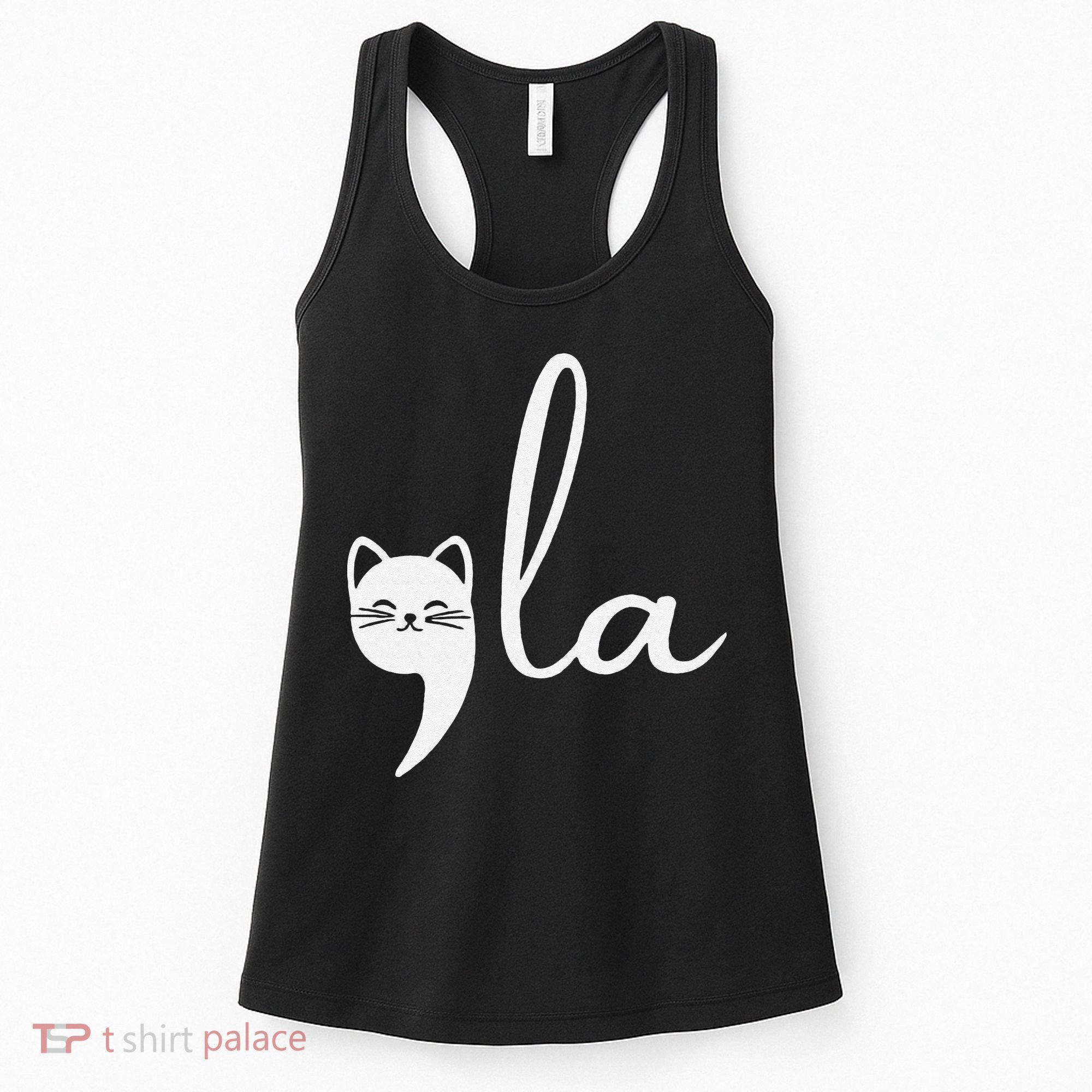 Retro Cat Comma La Kamala Harris For President 2024 Election Women's Tank Top