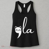 Retro Cat Comma La Kamala Harris For President 2024 Election Women's Tank Top thumb 3