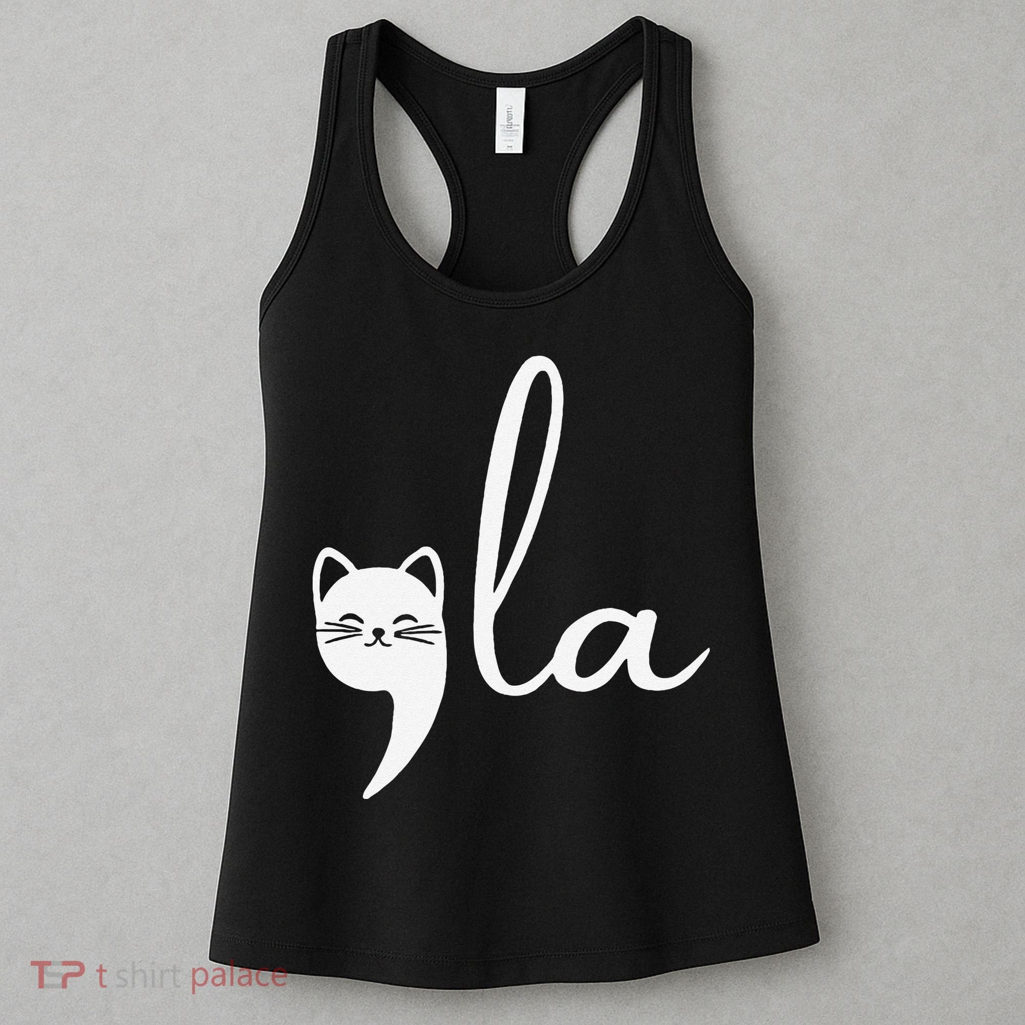 Retro Cat Comma La Kamala Harris For President 2024 Election Women's Tank Top