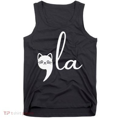 Retro Cat Comma La Kamala Harris For President 2024 Election Tank Top