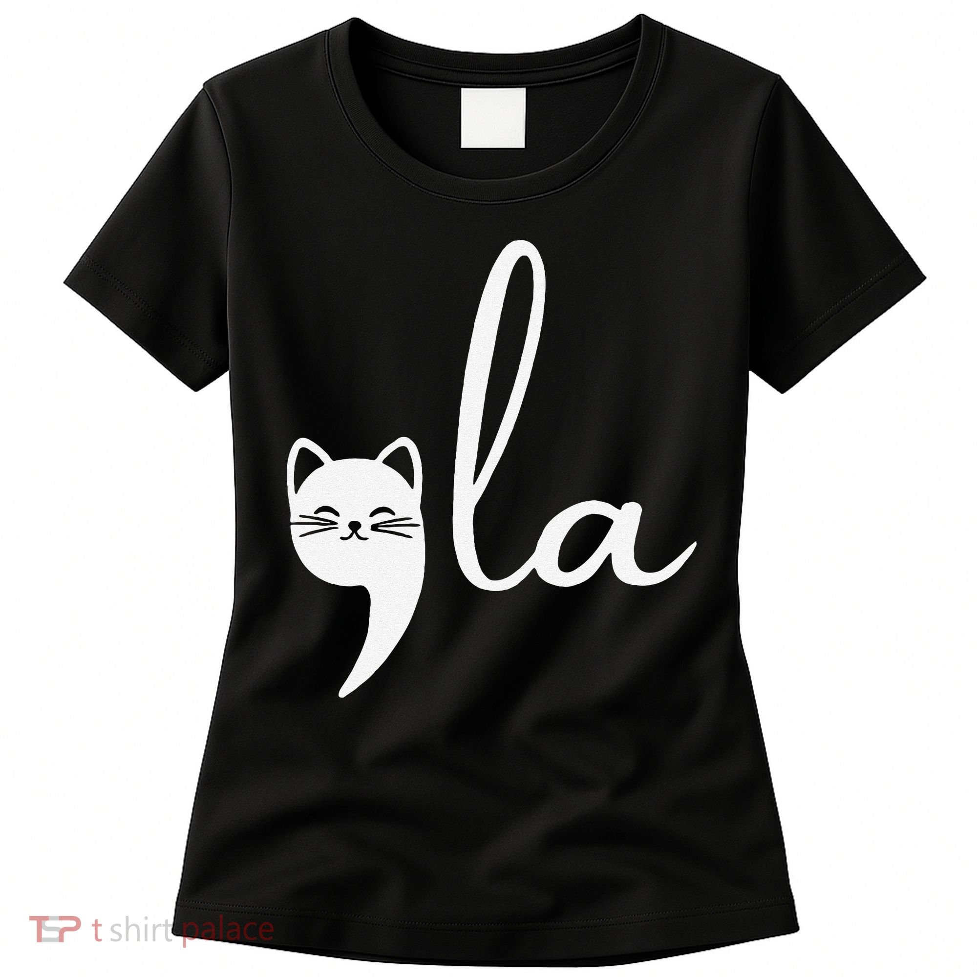 Retro Cat Comma La Kamala Harris For President 2024 Election Women's T-Shirt