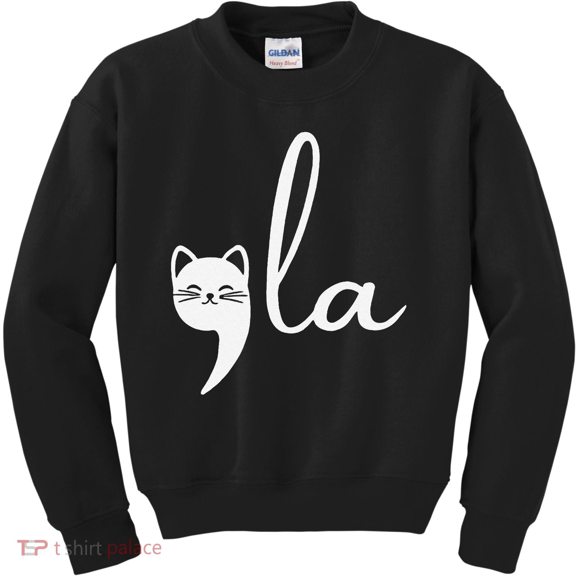 Retro Cat Comma La Kamala Harris For President 2024 Election Kids Sweatshirt