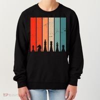 Retro Chess Chessboard Chess Character Chess Pieces Women's Sweatshirt thumb 0