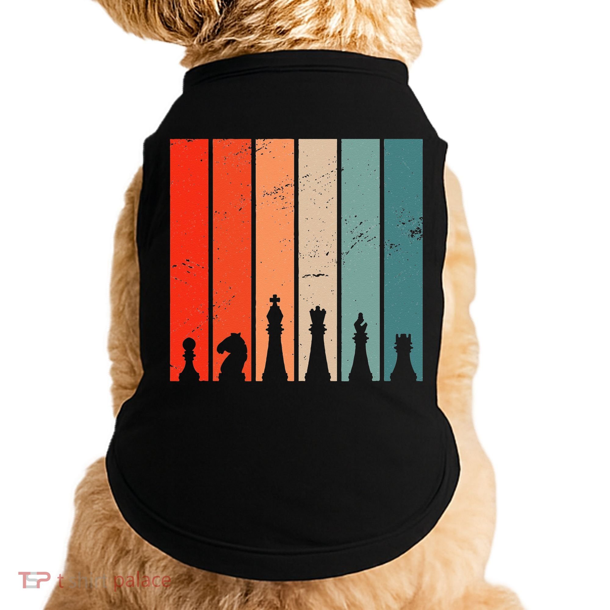 Retro Chess Chessboard Chess Character Chess Pieces Doggie Tank
