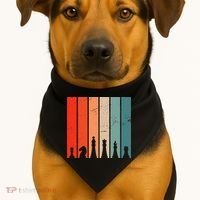 Retro Chess Chessboard Chess Character Chess Pieces USA-Made Doggie Bandana thumb 1