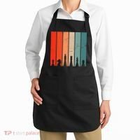 Retro Chess Chessboard Chess Character Chess Pieces Apron thumb 2