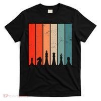Retro Chess Chessboard Chess Character Chess Pieces T-Shirt thumb 0