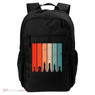 Retro Chess Chessboard Chess Character Chess Pieces Backpack