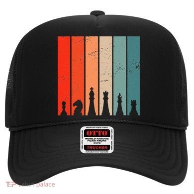 Retro Chess Chessboard Chess Character Chess Pieces Hat