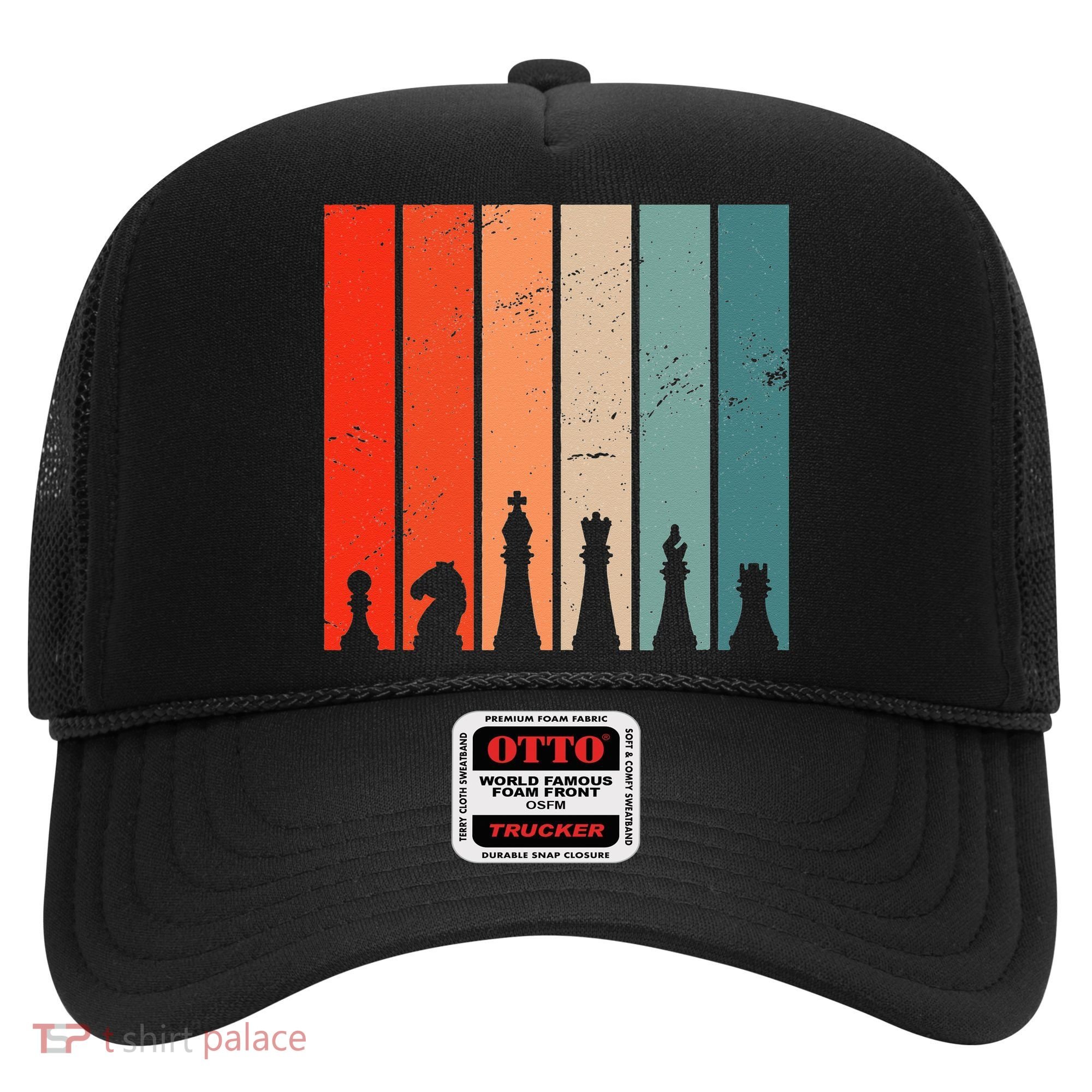 Retro Chess Chessboard Chess Character Chess Pieces Hat