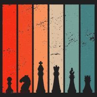 Retro Chess Chessboard Chess Character Chess Pieces Hat thumb 2