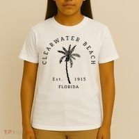 Retro Cool Clearwater Beach Original Florida Beaches T-Shirt thumb 4