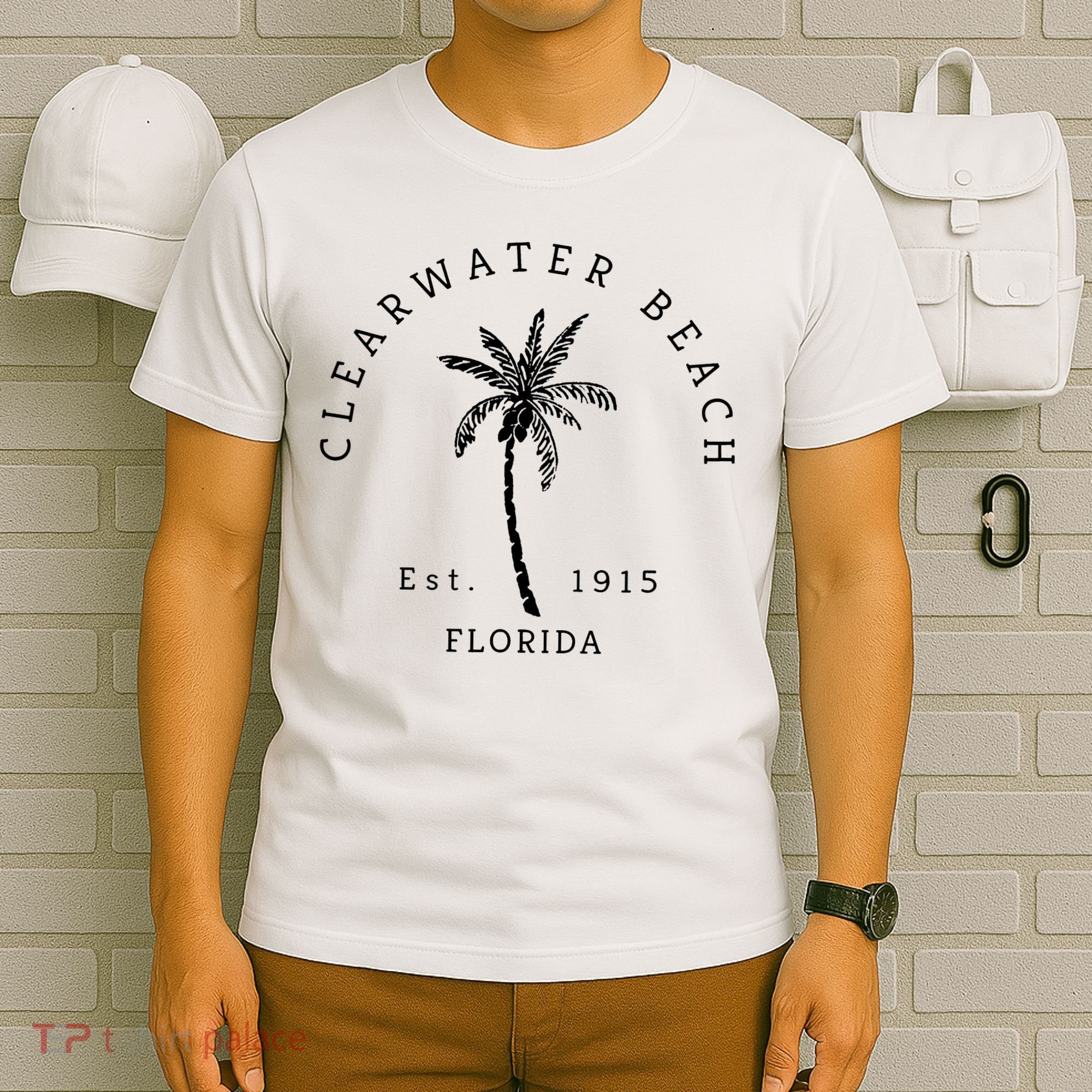 Retro Cool Clearwater Beach Original Florida Beaches T-Shirt