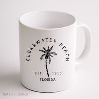 Retro Cool Clearwater Beach Original Florida Beaches Coffee Mug thumb 1