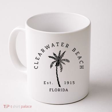 Retro Cool Clearwater Beach Original Florida Beaches Coffee Mug