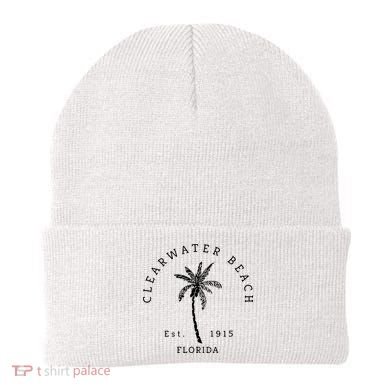 Retro Cool Clearwater Beach Original Florida Beaches Beanie
