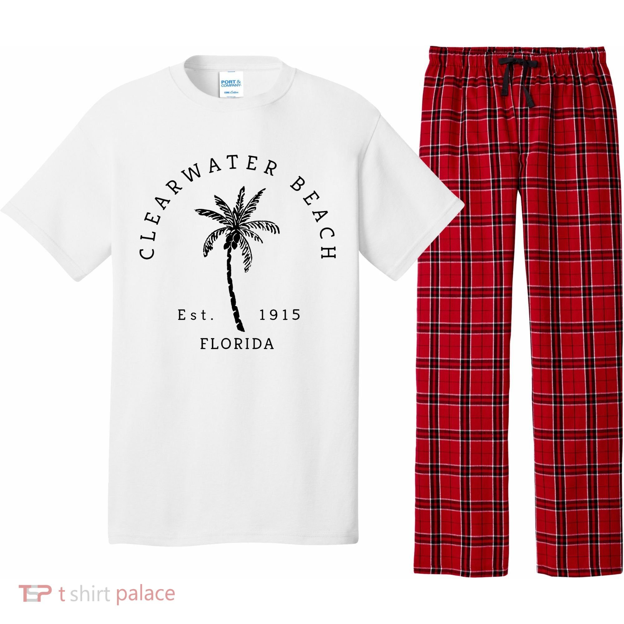 Retro Cool Clearwater Beach Original Florida Beaches Pajama Set