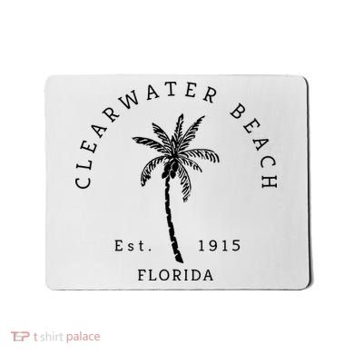 Retro Cool Clearwater Beach Original Florida Beaches Mousepad
