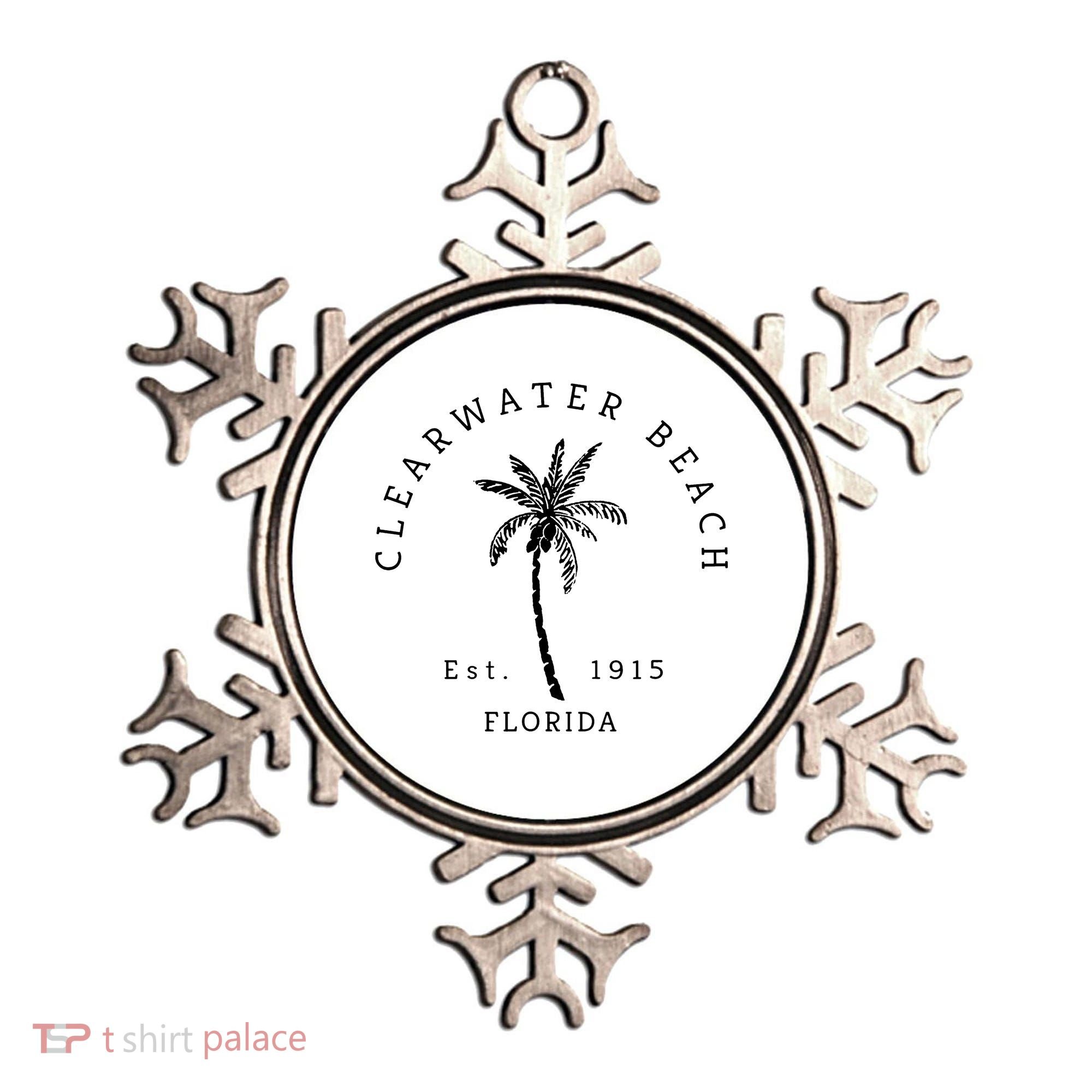 Retro Cool Clearwater Beach Original Florida Beaches Ornament