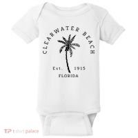 Retro Cool Clearwater Beach Original Florida Beaches Baby Bodysuit thumb 0