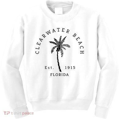 Retro Cool Clearwater Beach Original Florida Beaches Kids Sweatshirt