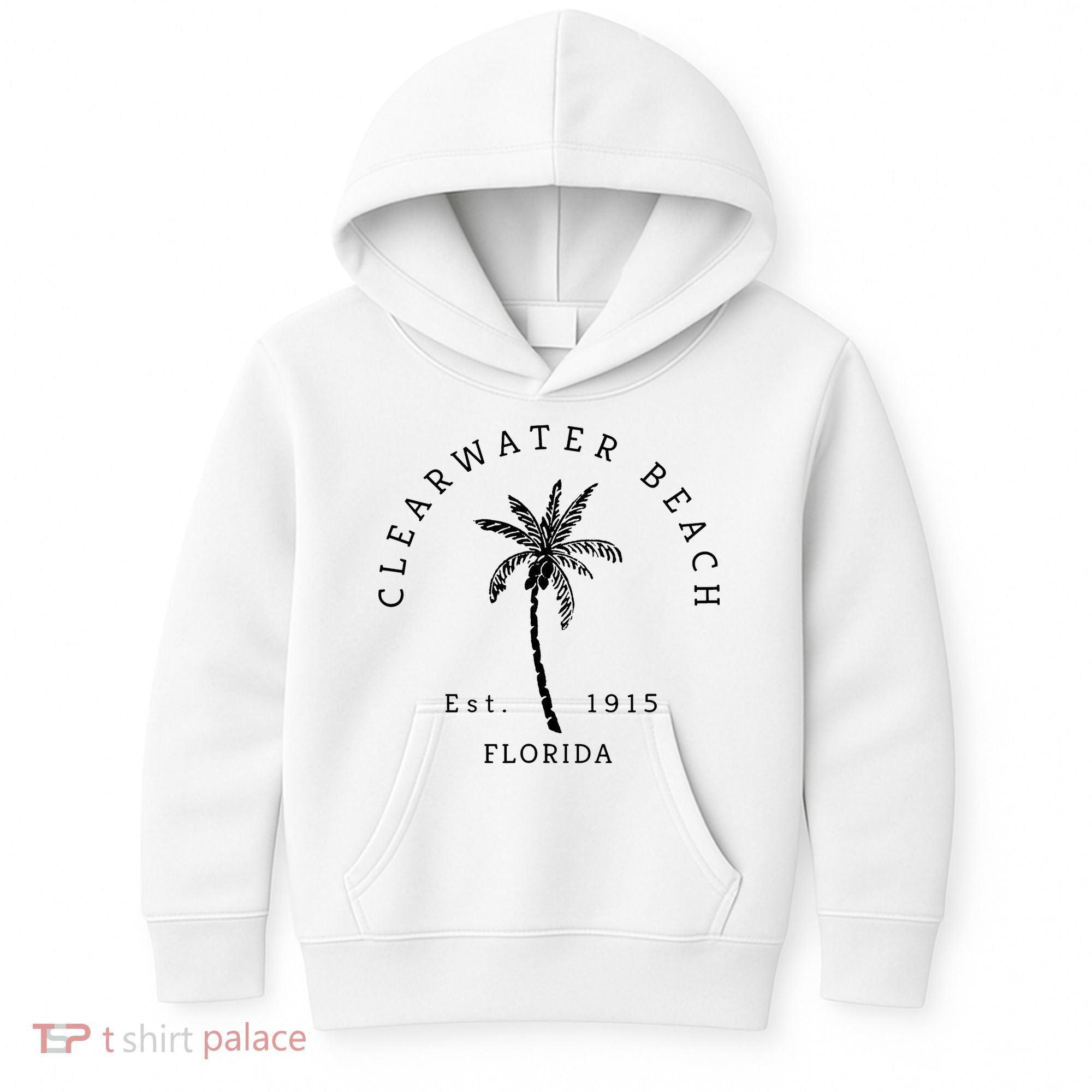 Retro Cool Clearwater Beach Original Florida Beaches Kids Hoodie