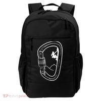 Rock Climbing Carabiner Mountain Tee Climber Gift Backpack thumb 0