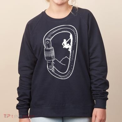 Rock Climbing Carabiner Mountain Tee Climber Gift Women's Sweatshirt