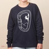Rock Climbing Carabiner Mountain Tee Climber Gift Women's Sweatshirt thumb 0