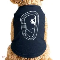 Rock Climbing Carabiner Mountain Tee Climber Gift Doggie Tank thumb 0