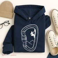 Rock Climbing Carabiner Mountain Tee Climber Gift Hoodie thumb 4