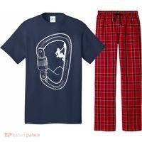 Rock Climbing Carabiner Mountain Tee Climber Gift Pajama Set thumb 0