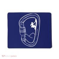 Rock Climbing Carabiner Mountain Tee Climber Gift Mousepad thumb 0