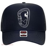 Rock Climbing Carabiner Mountain Tee Climber Gift Hat thumb 0