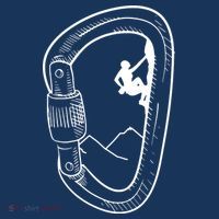 Rock Climbing Carabiner Mountain Tee Climber Gift Hat thumb 2