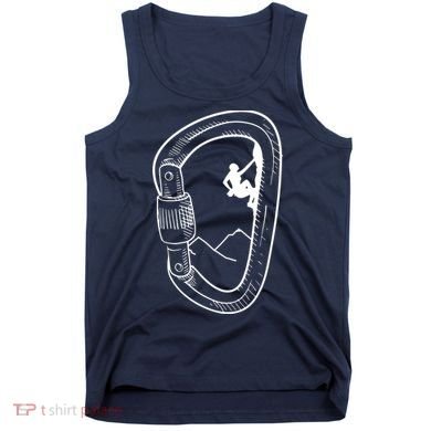 Rock Climbing Carabiner Mountain Tee Climber Gift Tank Top