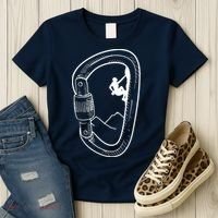 Rock Climbing Carabiner Mountain Tee Climber Gift Women's T-Shirt thumb 3
