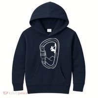 Rock Climbing Carabiner Mountain Tee Climber Gift Kids Hoodie thumb 0