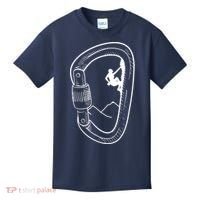 Rock Climbing Carabiner Mountain Tee Climber Gift Kids T-Shirt thumb 0