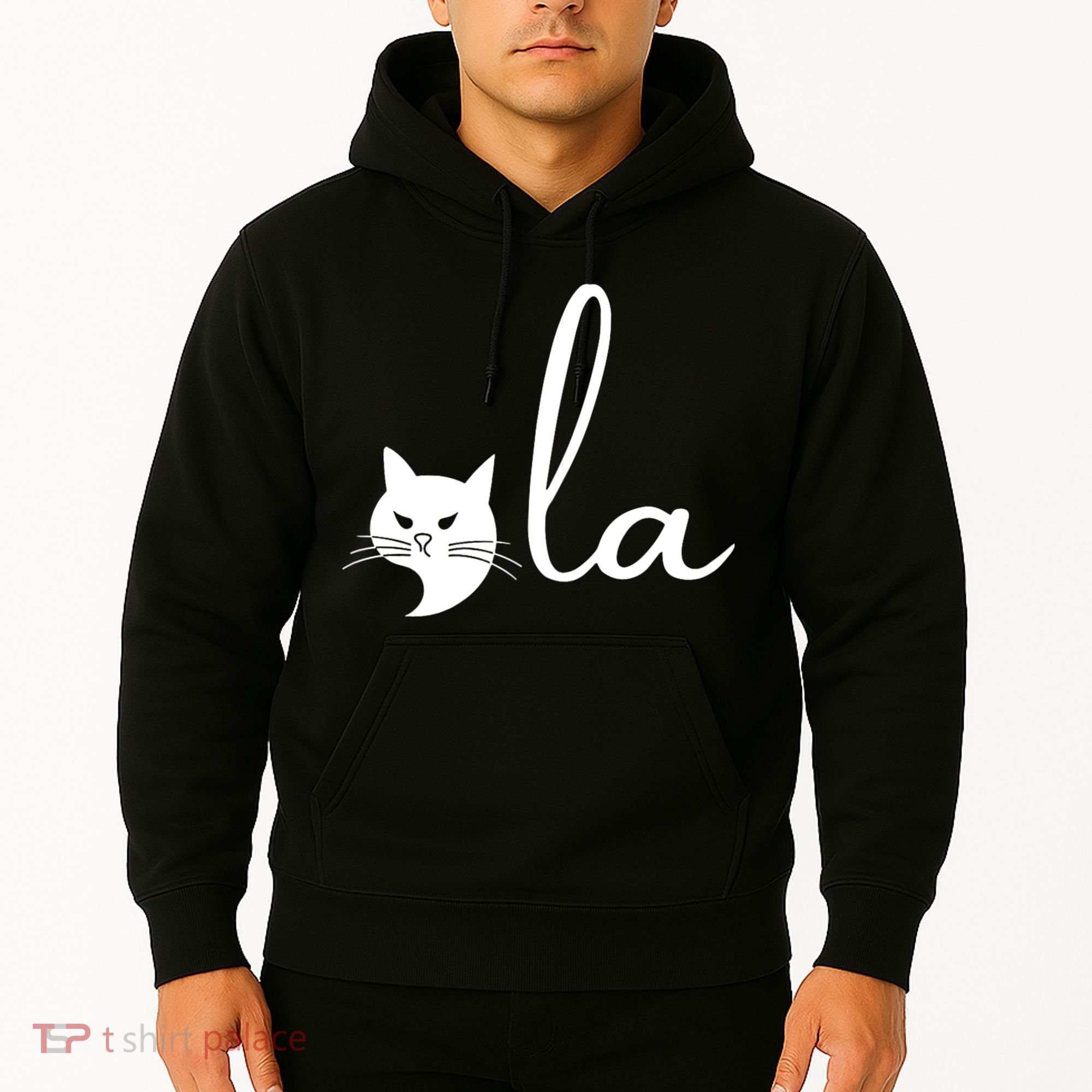 Retro Cat Comma La Kamala Harris For President 2024 Election Hoodie