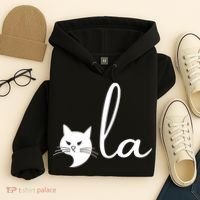 Retro Cat Comma La Kamala Harris For President 2024 Election Hoodie thumb 4