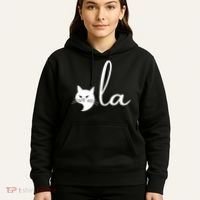 Retro Cat Comma La Kamala Harris For President 2024 Election Hoodie thumb 5